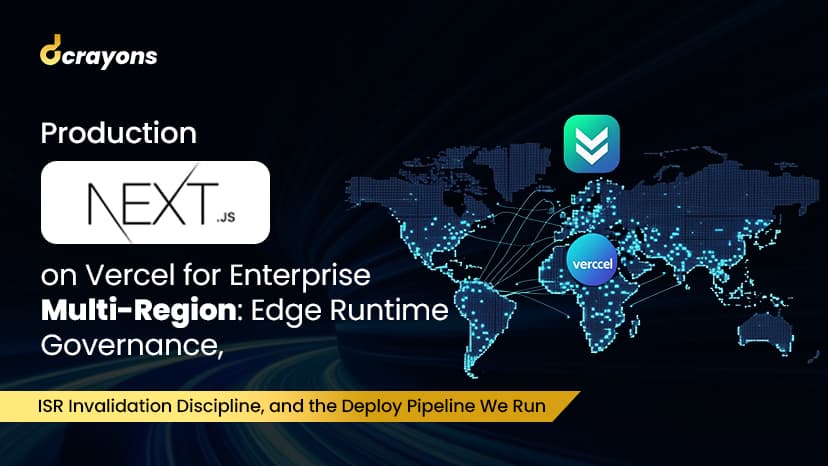 Production Next.js on Vercel for Enterprise Multi-Region: Edge Runtime Governance, ISR Invalidation Discipline, and the Deploy Pipeline We Run