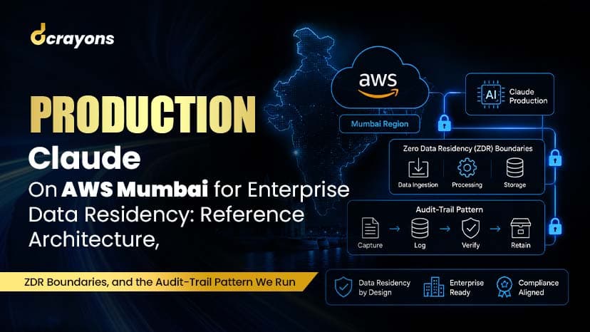 Production Claude on AWS Mumbai for Enterprise Data Residency: Reference Architecture, ZDR Boundaries, and the Audit-Trail Pattern We Run