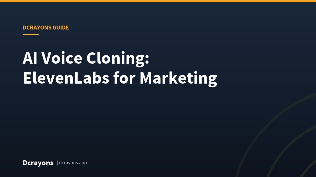 AI Voice Cloning: ElevenLabs for Marketing
