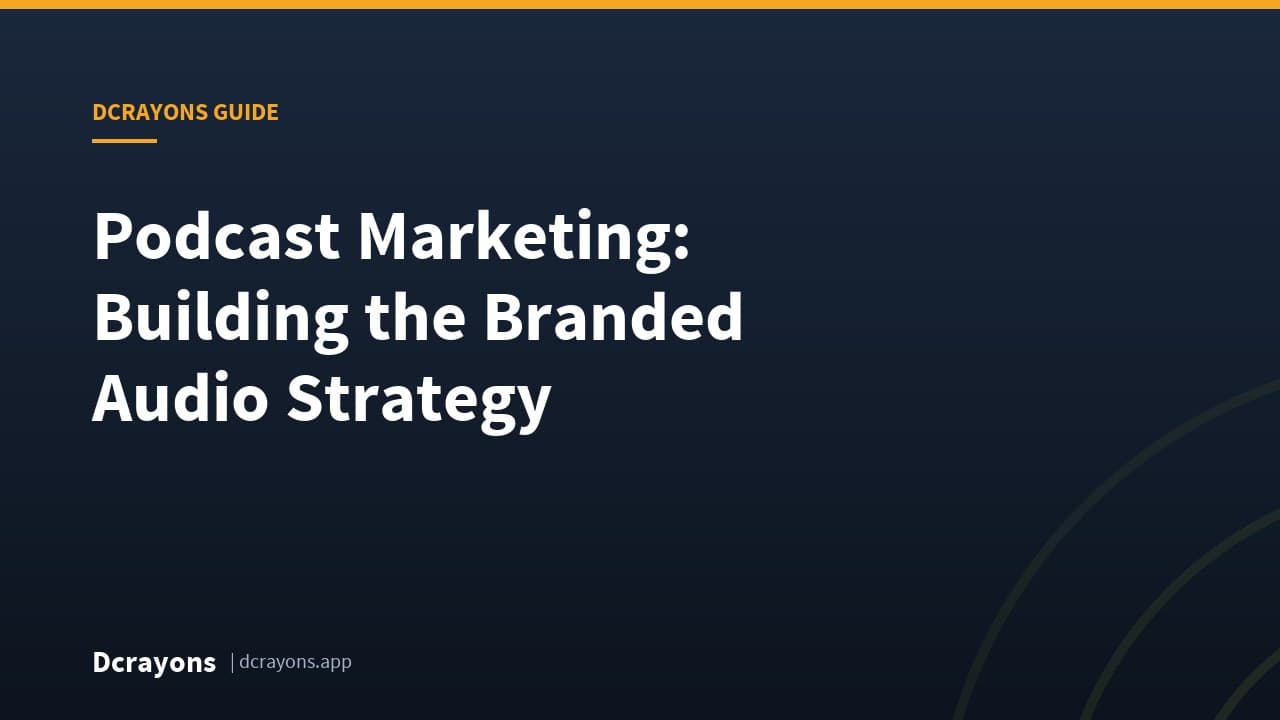 Podcast Marketing: Building the Branded Audio Strategy