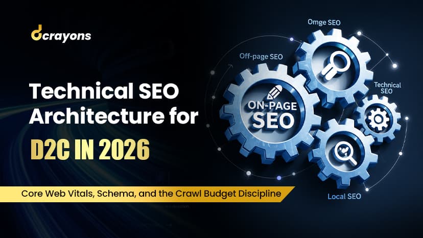 Technical SEO Architecture for D2C in 2026: Core Web Vitals, Schema, and the Crawl Budget Discipline