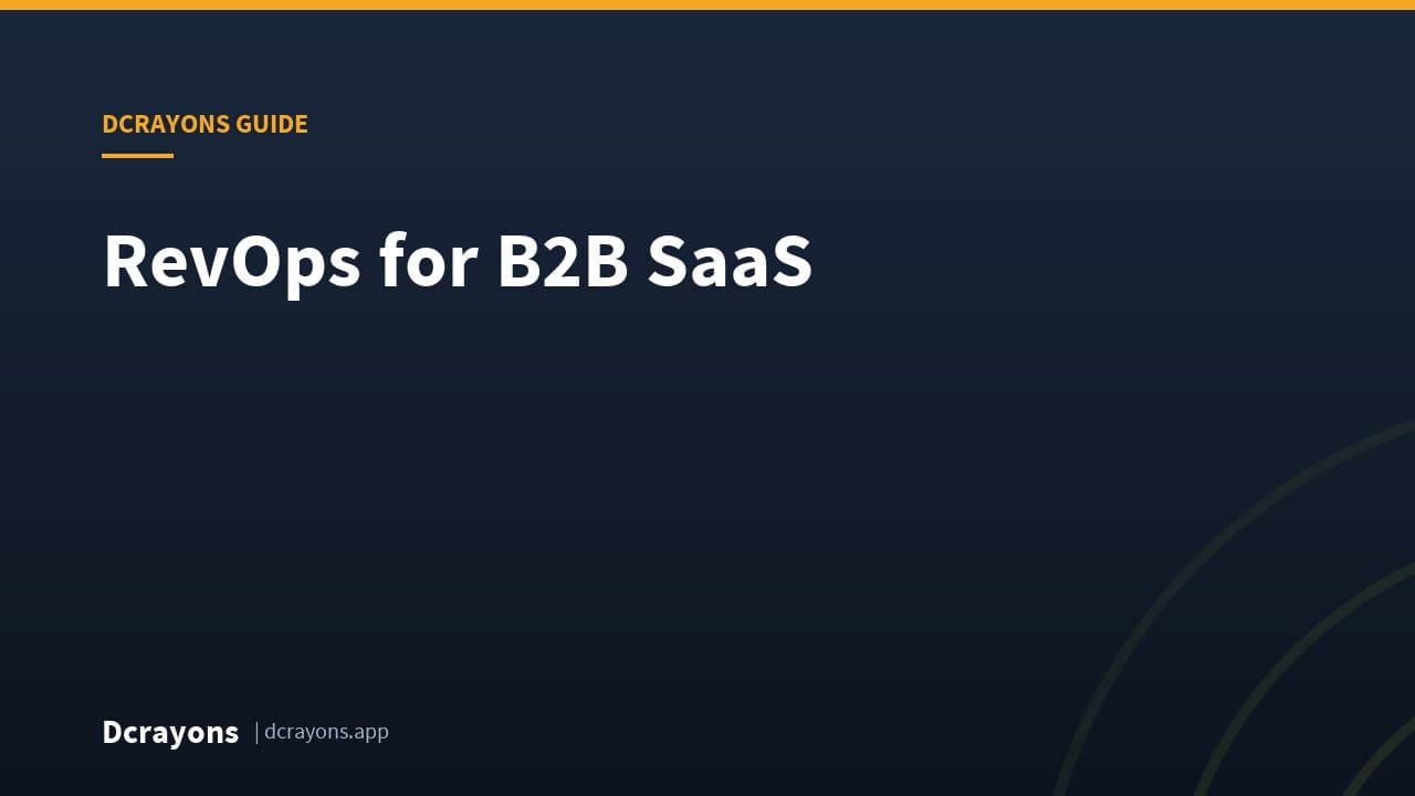 RevOps for B2B SaaS