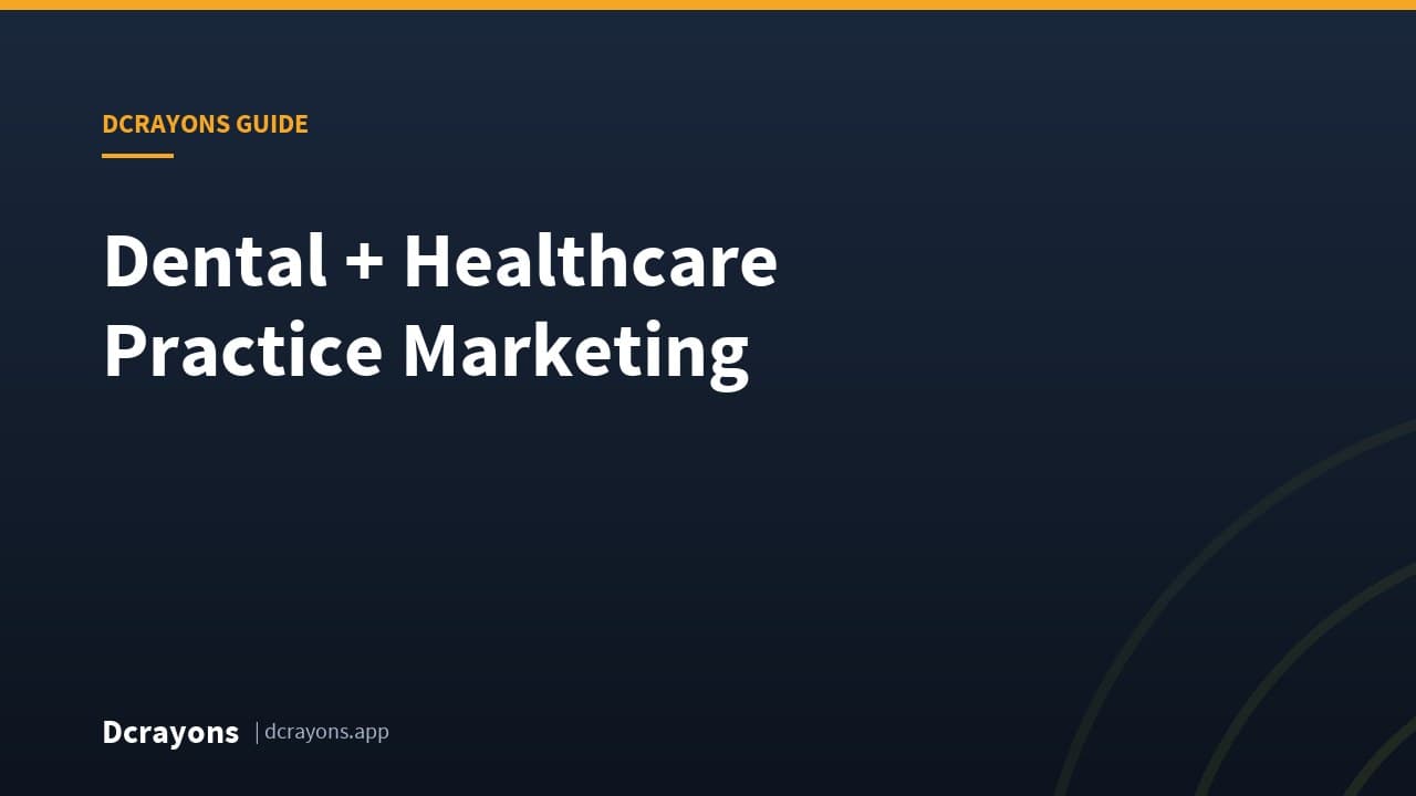 Dental + Healthcare Practice Marketing