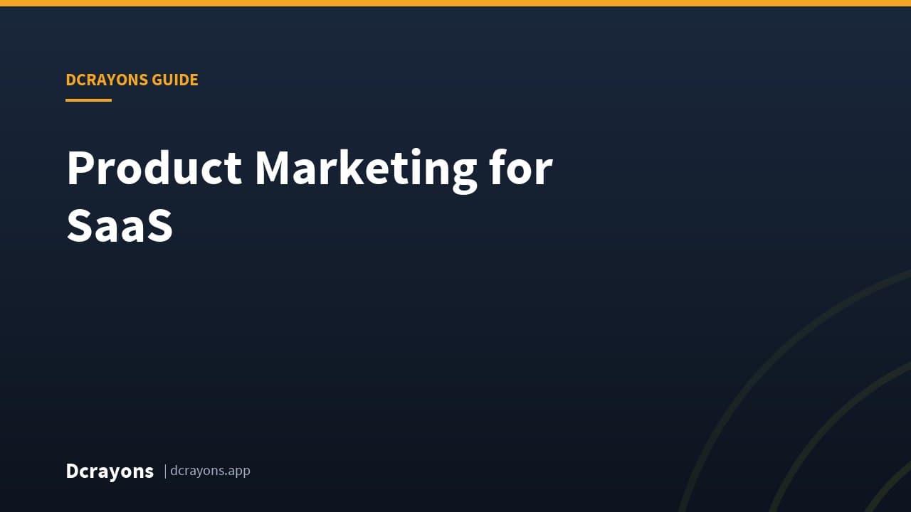 Product Marketing for SaaS