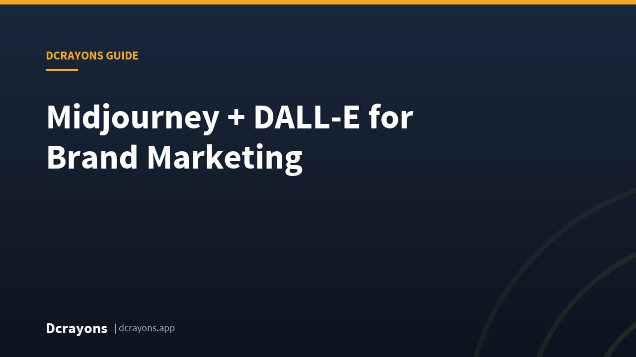 Midjourney + DALL-E for Brand Marketing