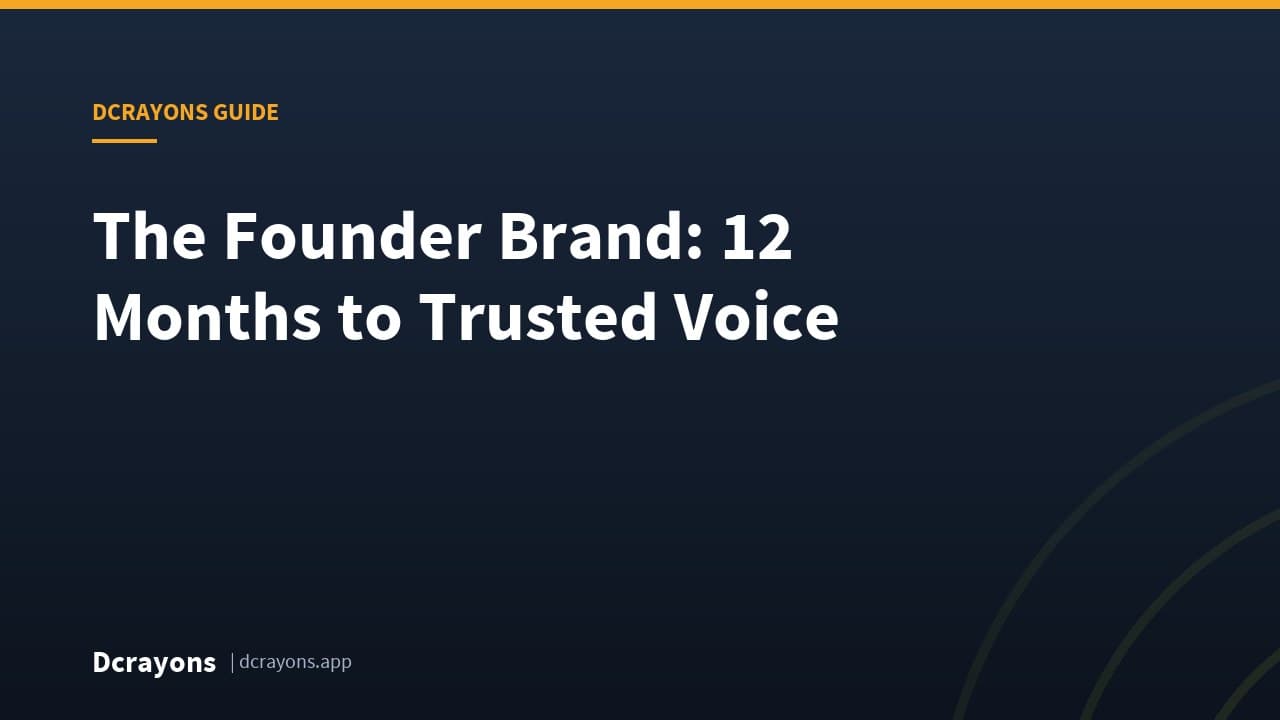 The Founder Brand: 12 Months to Trusted Voice