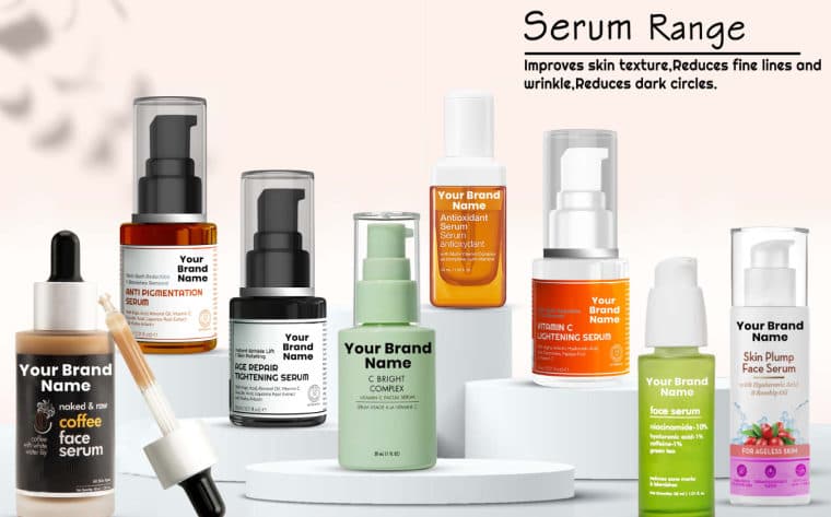 One product universe you can launch: skincare, hair care, colour cosmetics, facial kits, specialty naturals and body care. You choose the products and the look, and we make, brand and ship them.