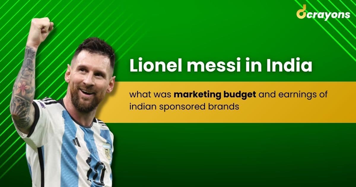 Lionel messi in india what was marketing budget and earnings of indian sponsored brands