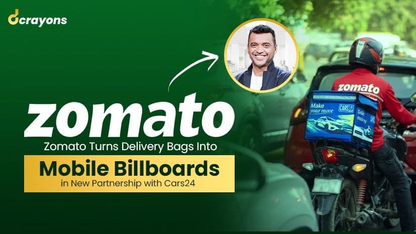 Zomato Marketing Strategy Turns Delivery Bags Into Mobile Billboards in New Partnership with Cars24